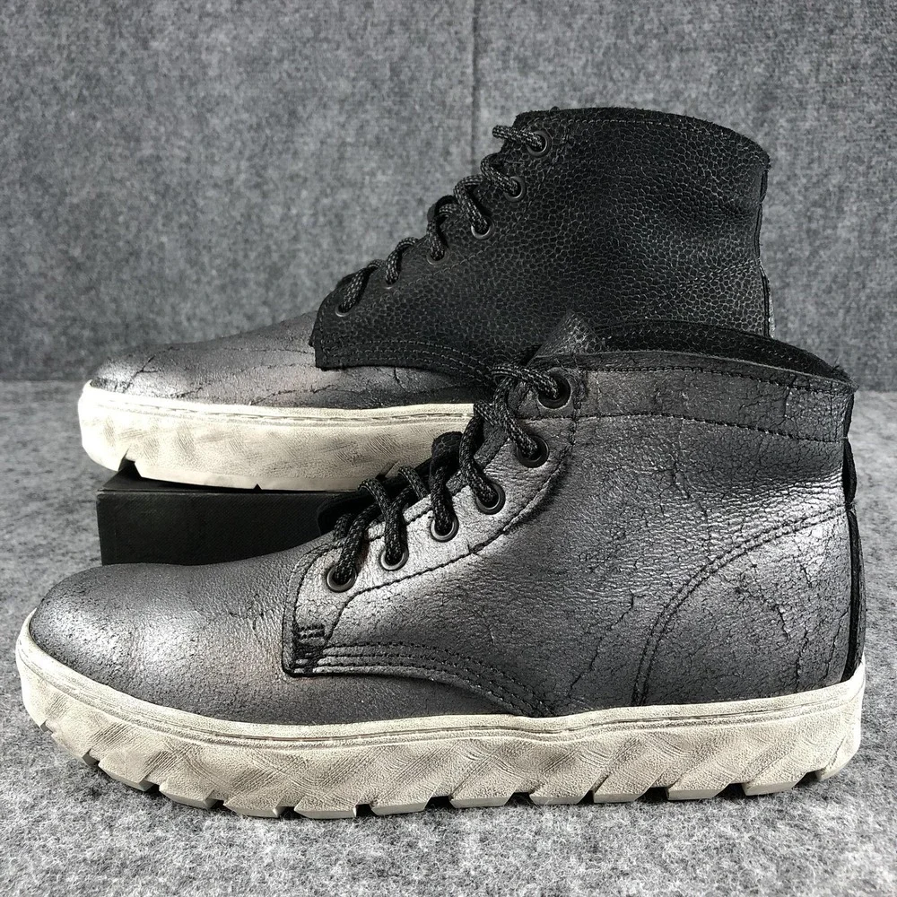 Wolverine‎ 1000 Mile Men's Size 9 D Gray Metallic Black Leather Shoes W990032